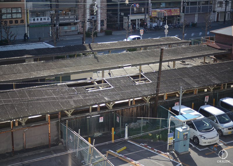 阪堺電気軌道の恵美須町駅 駅舎の移設過程3