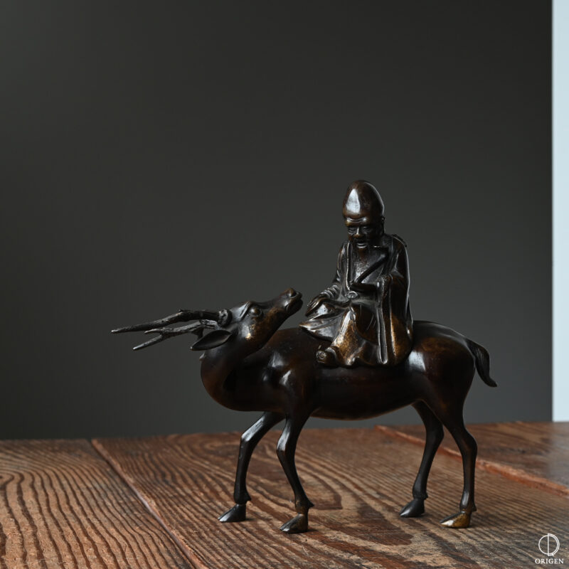 骨董品買取実例・実績 - 鹿に寿老人 のったり香炉 - ORIGEN